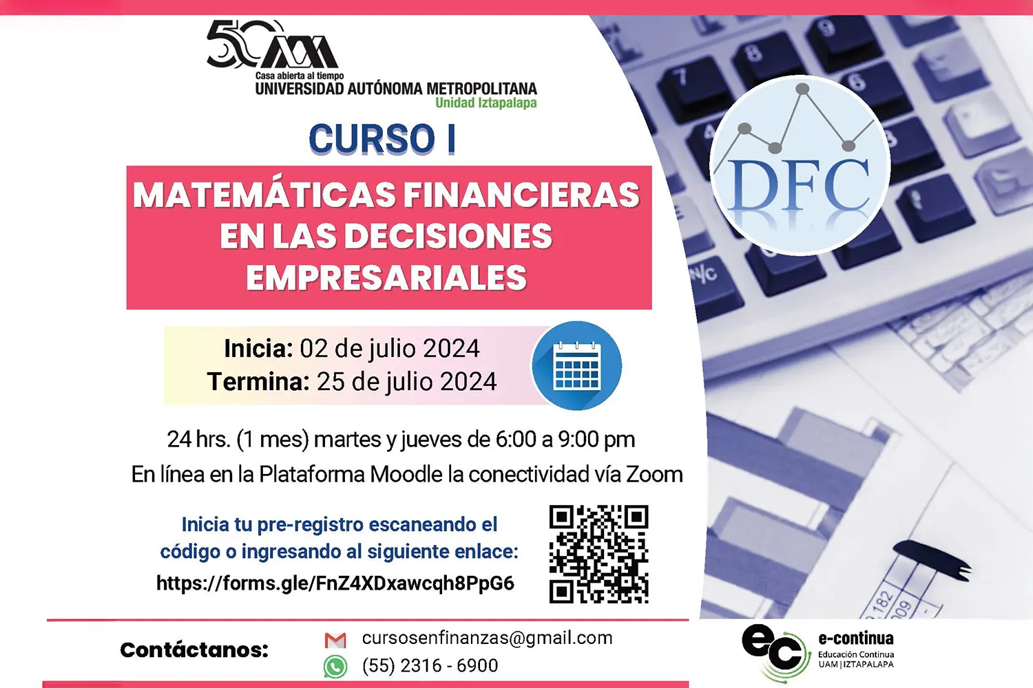 Curso I Matemáticas Financieras en las Decisiones Empresariales