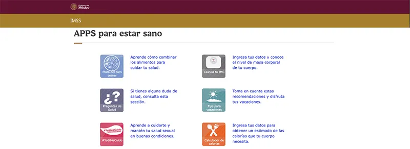 9 APPS recomendadas por el IMSS para estar sano